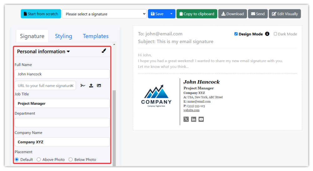 Fill in your contact details